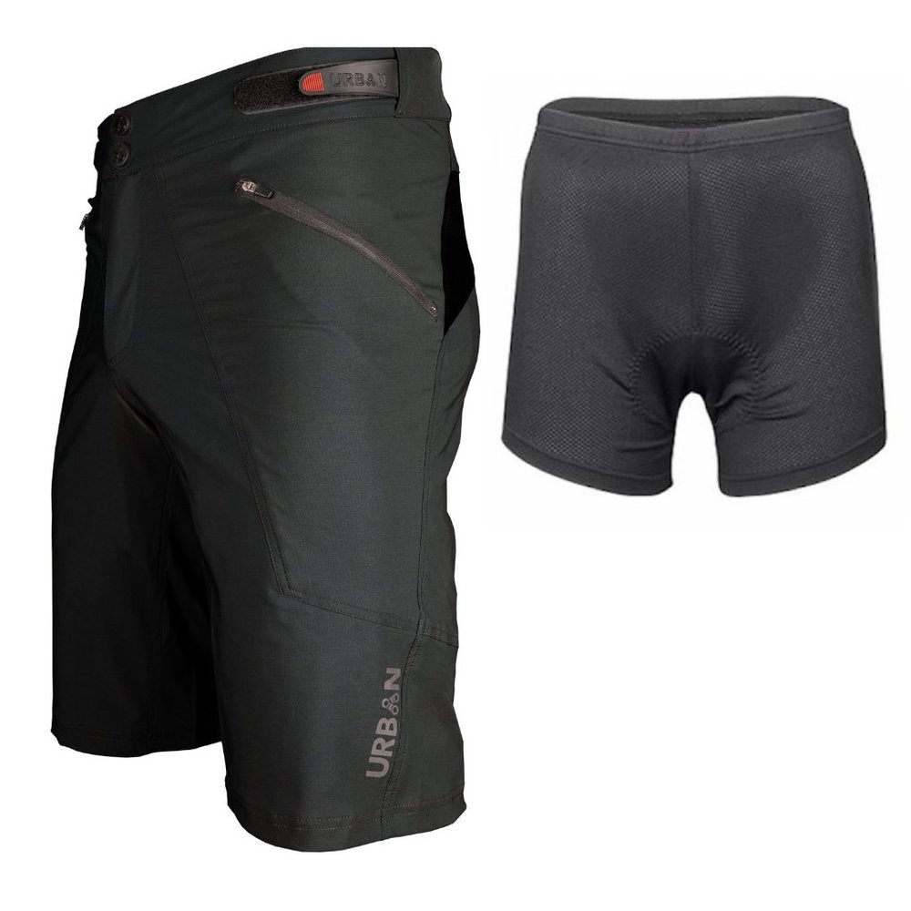 Men's Shredder Mountain Bike Shorts With Pad Black